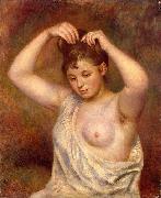 Woman Arranging her Hair Auguste renoir